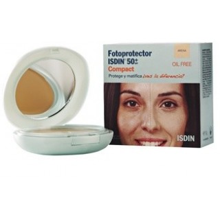 FOTOPROTECTOR ISDIN COMPACT SPF 50+ MAQUILLAJE COMPACTO OIL-FREE 1 ENVASE 10 g COLOR BRONCE