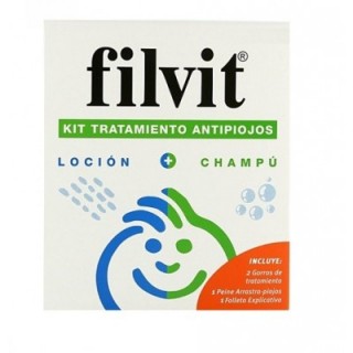 FILVIT KIT TRATAMENTO TOTAL LOCION + CHAMPU 2 ENVASES 100 ML KIT