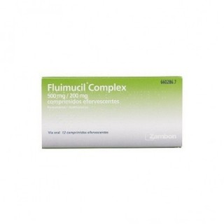 FLUIMUCIL COMPLEX 500 mg/200 mg 12 COMPRIMIDOS EFERVESCENTES
