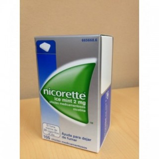 NICORETTE ICE MINT 2 mg 105 CHICLES MEDICAMENTOSOS