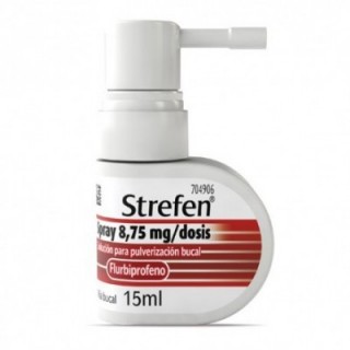 STREFEN SPRAY 8,75 mg/DOSIS SOLUCION PARA PULVERIZACION BUCAL 1 FRASCO 15 ml (SABOR MENTA)
