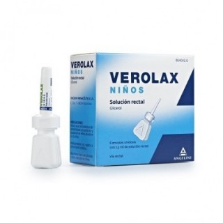 VEROLAX NIÑOS 1,8 ml SOLUCION RECTAL 6 ENEMAS 2,5 ml